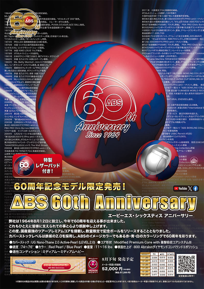 ABS 60周年記念 (PARKLANES PRO SHOP)