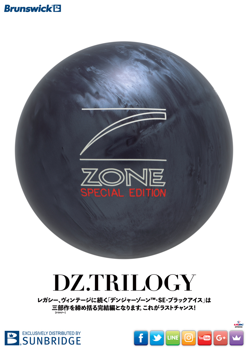 ブランズウィック デンジャーゾーンSE ブラックアイス (PARKLANES PRO