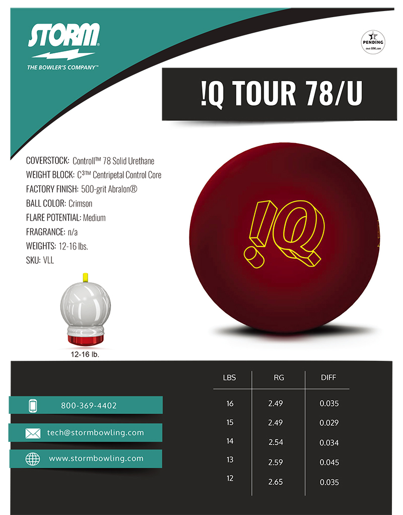 ストーム、IQ78ウレタン ストーム IQツアー78/U (PARKLANES PRO SHOP)