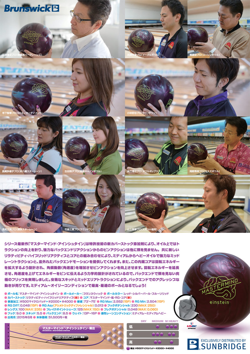 ブランズウィック マスターマインド アインシュタイン (PARKLANES PRO