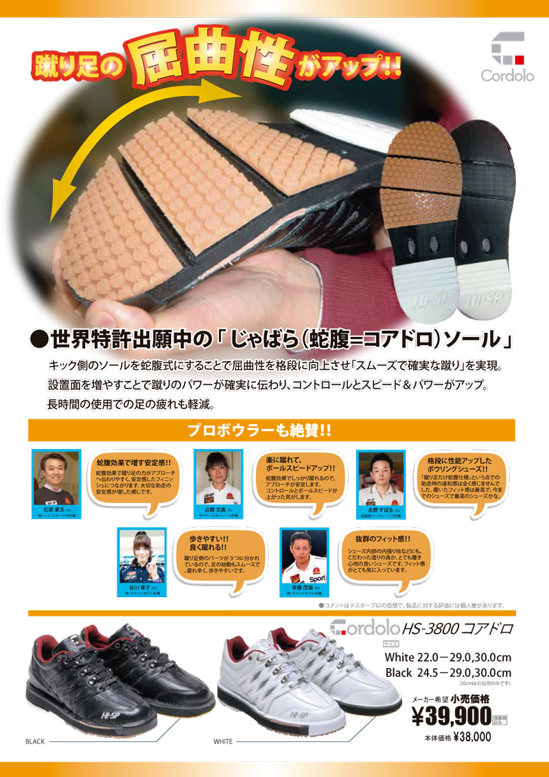 ハイスポーツ HS-3800 コアドロホワイト 限定特価(右投用